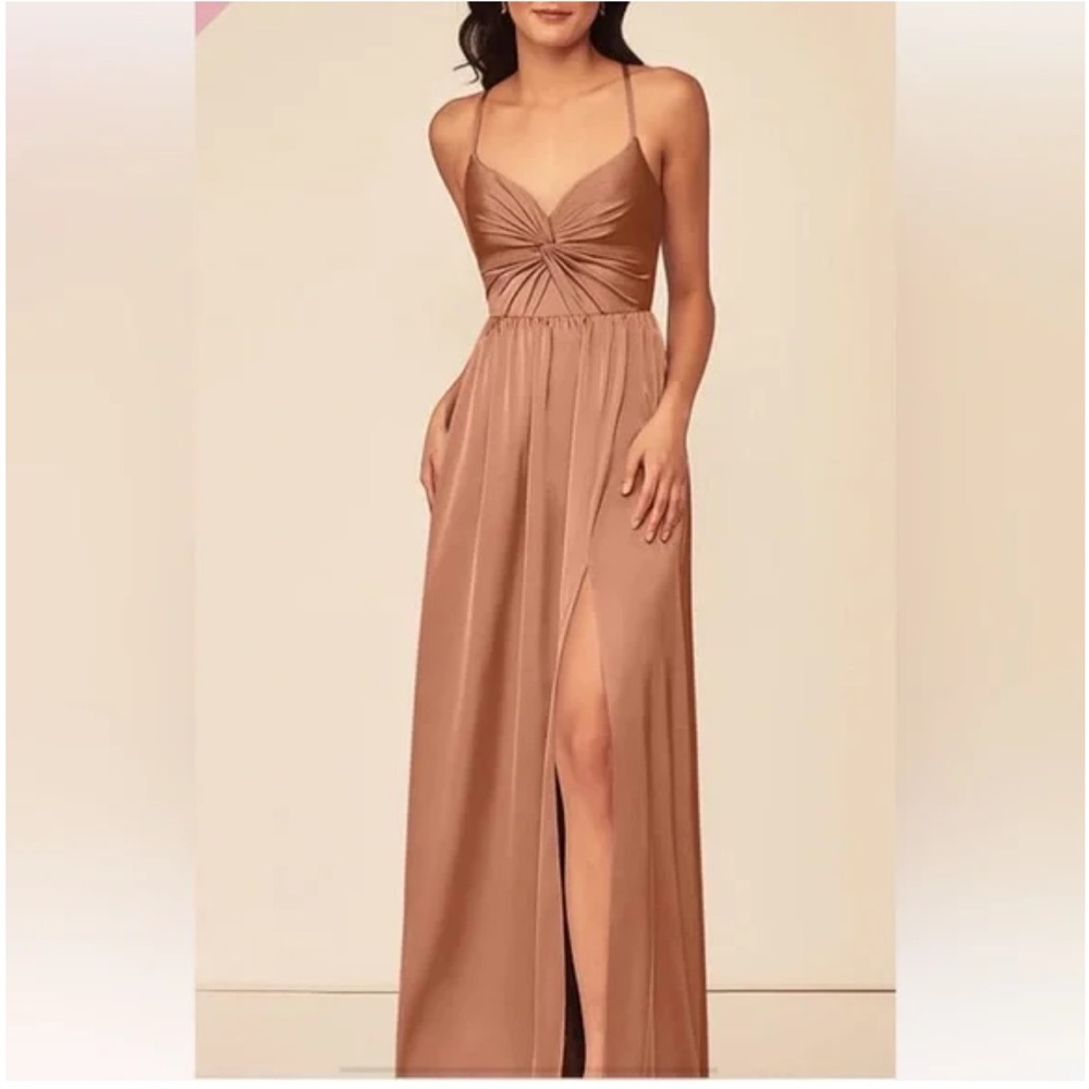 AZAZIE Dusty Rose Bridesmaid Wedding Dress A0